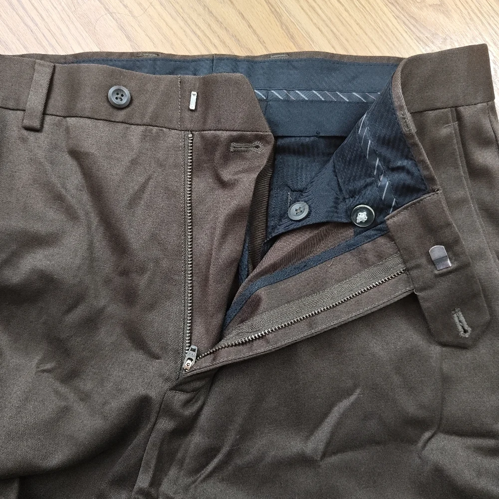Covington Men's Brown Dress Pants 34×30